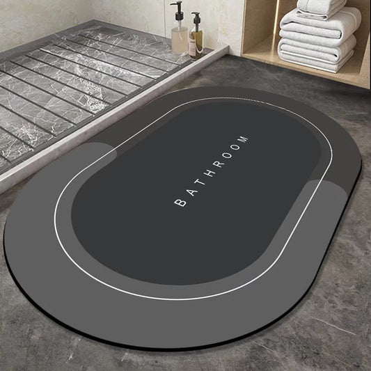 Floor mat imitation diatom mud bathroom absorbent floor mat light luxury easy care bathroom door mat quick dry toilet door mat