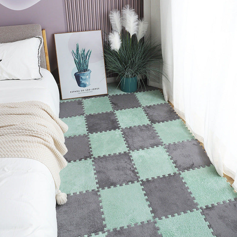 Amazon cross-border stitching carpet floor mat bedroom bedside mat balcony floor mat mosaic carpet removable suede