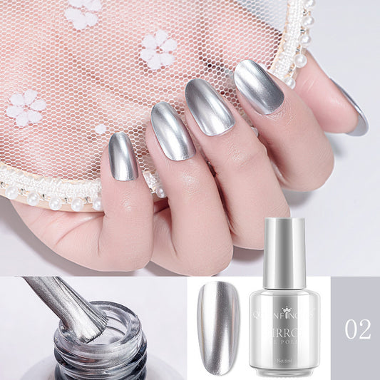 2018 new fingernail mirror nail polish metal color stainless steel silver durable non-stripping 12 color optional